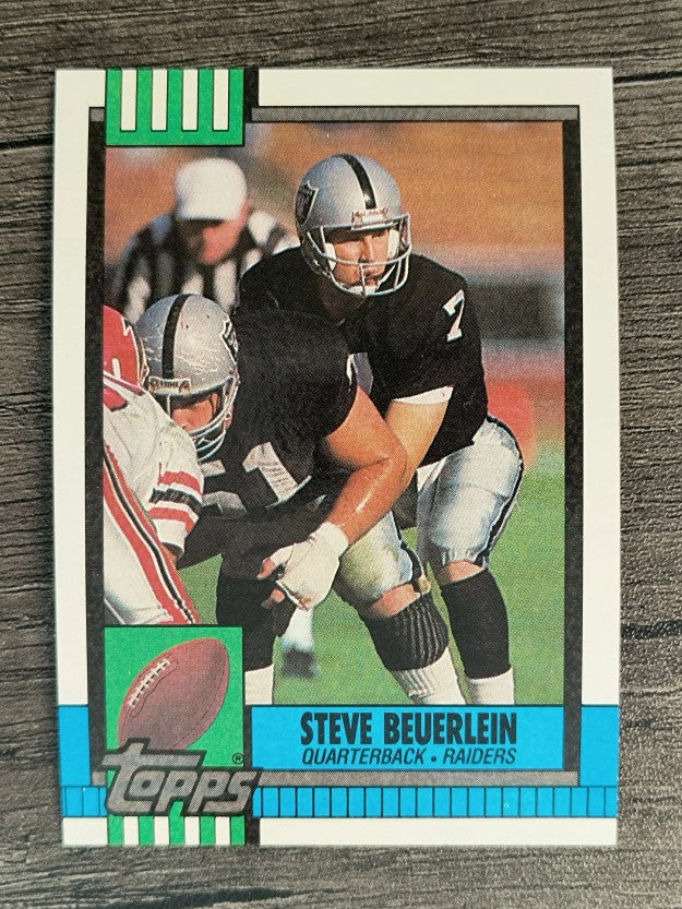 1990 Topps Disclaimer Back #291 Steve Beuerlein