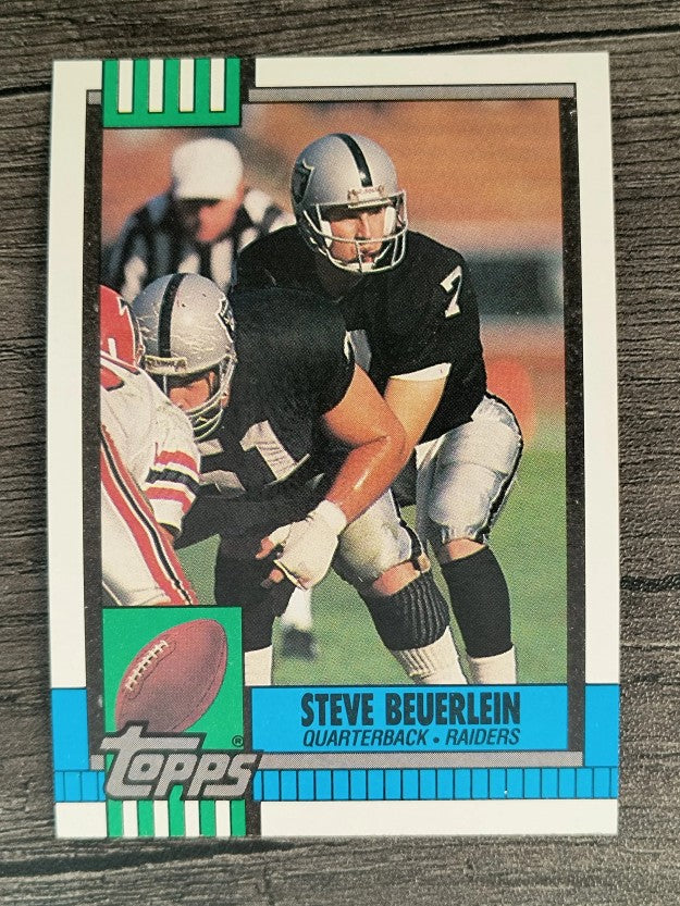 1990 Topps Disclaimer Back #291 Steve Beuerlein