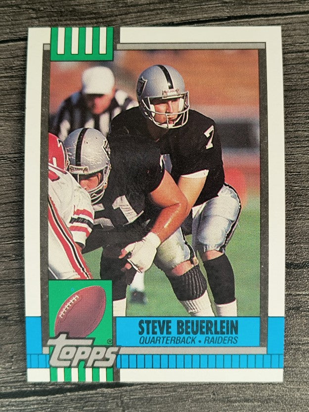 1990 Topps Disclaimer Back #291 Steve Beuerlein