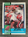 1990 Topps Disclaimer Back #298 Jeff George RC