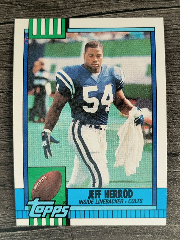 1990 Topps Disclaimer Back #306 Jeff Herrod RC