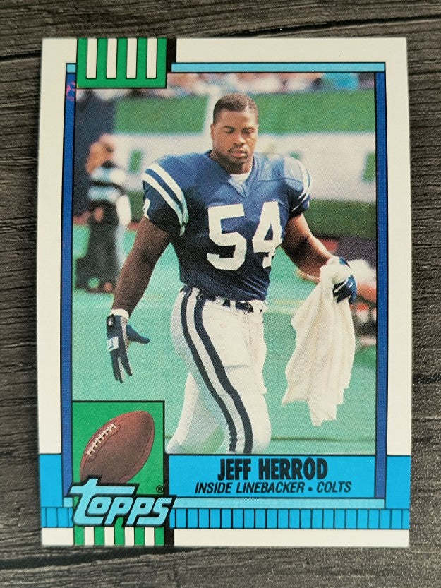 1990 Topps Disclaimer Back #306 Jeff Herrod RC