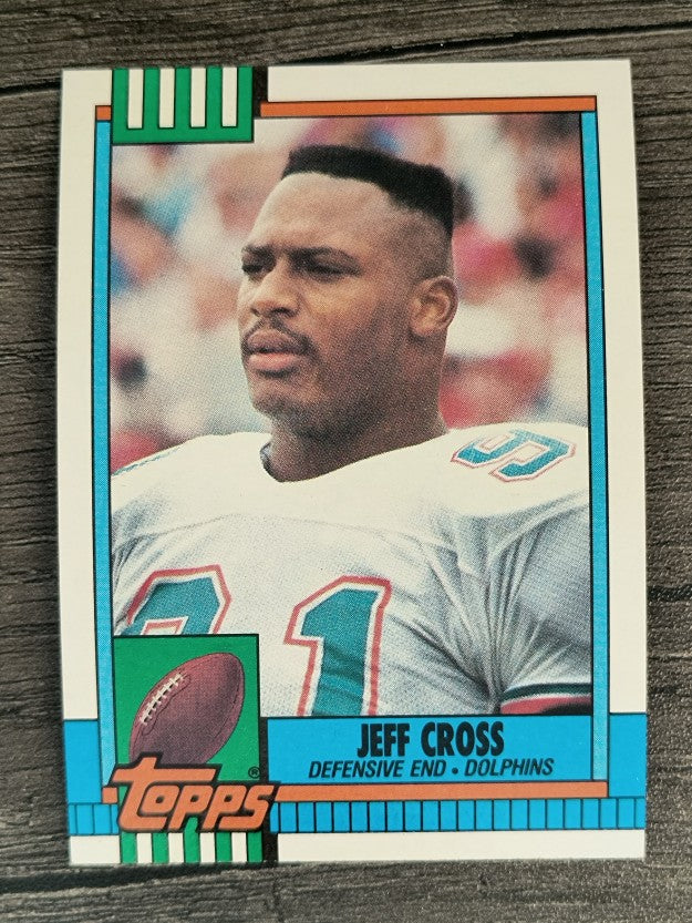 1990 Topps Disclaimer Back #317 Jeff Cross