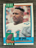 1990 Topps Disclaimer Back #317 Jeff Cross