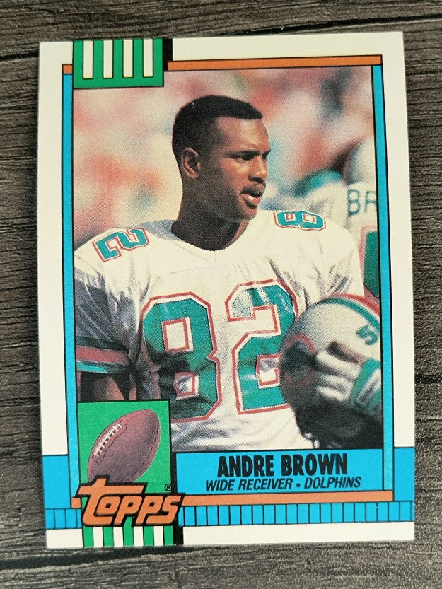 1990 Topps Disclaimer Back #324 Andre Brown