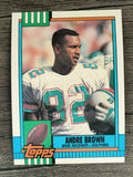 1990 Topps Disclaimer Back #324 Andre Brown