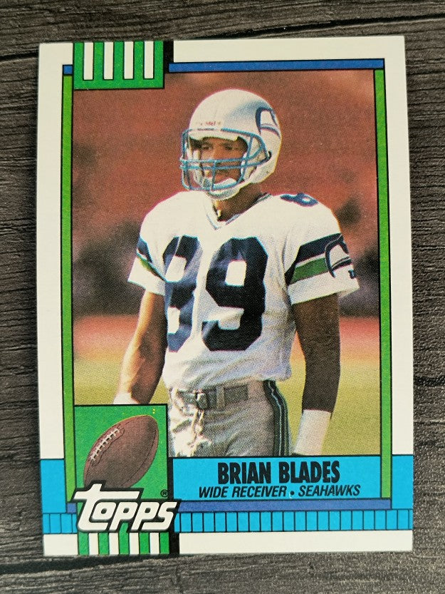 1990 Topps Disclaimer Back #337 Brian Blades