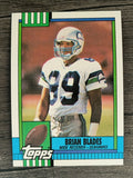1990 Topps Disclaimer Back #337 Brian Blades