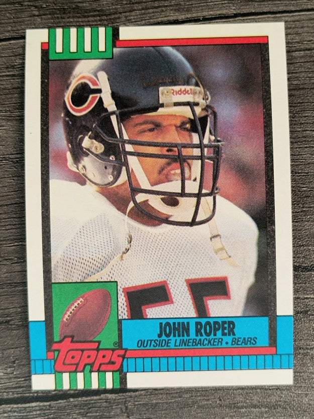 1990 Topps Disclaimer Back #369 John Roper