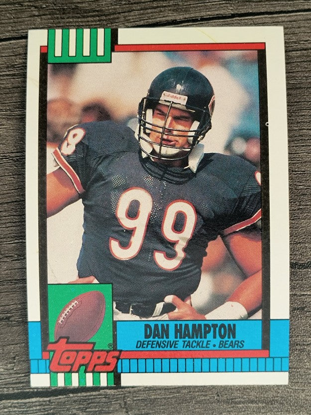 1990 Topps Disclaimer Back #377 Dan Hampton