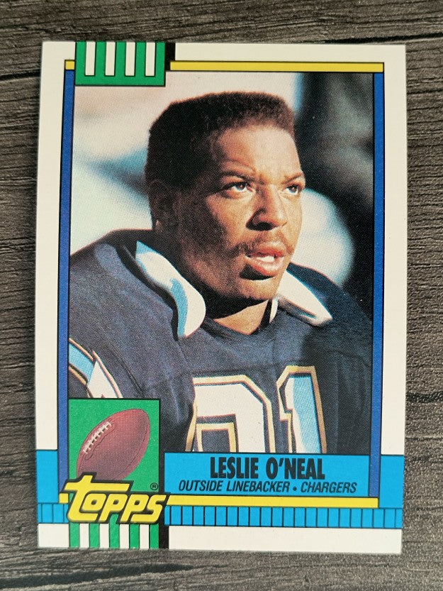 1990 Topps Disclaimer Back #386 Leslie O'Neal