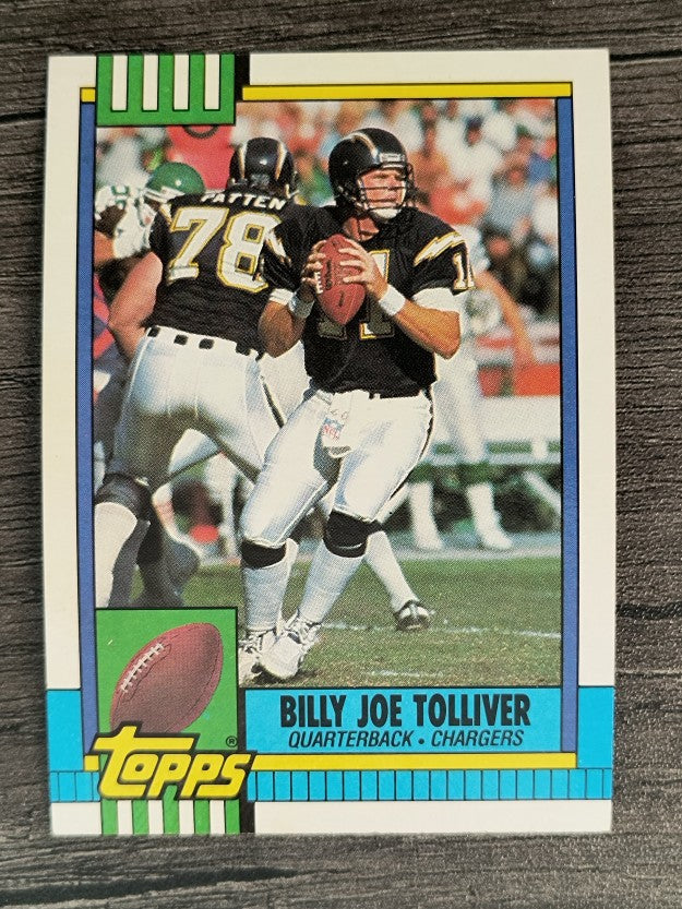 1990 Topps Disclaimer Back #387 Billy Joe Tolliver