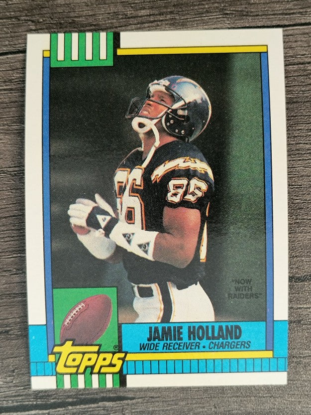 1990 Topps Disclaimer Back #398 Jamie Holland