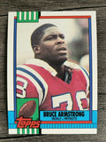 1990 Topps Disclaimer Back #419 Bruce Armstrong