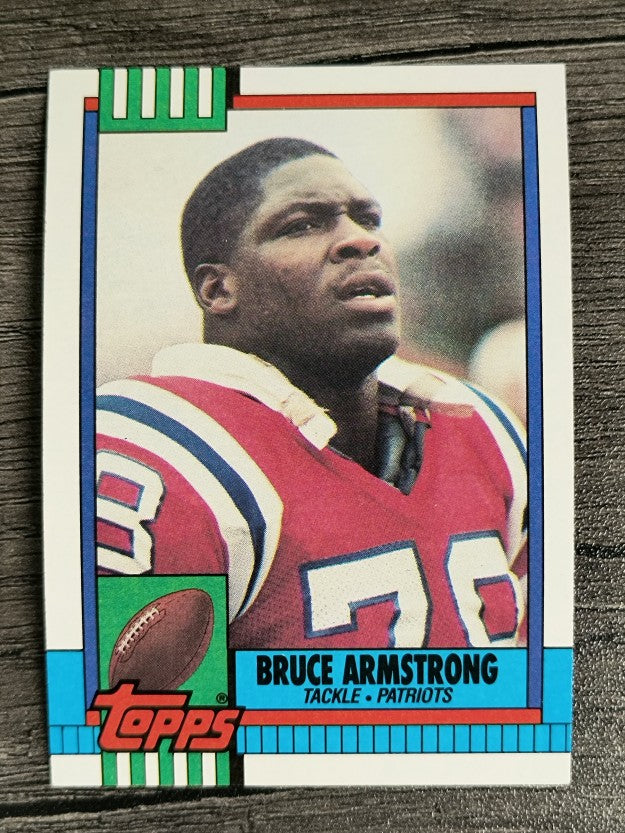1990 Topps Disclaimer Back #419 Bruce Armstrong