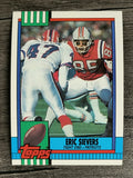 1990 Topps Disclaimer Back #428 Eric Sievers RC