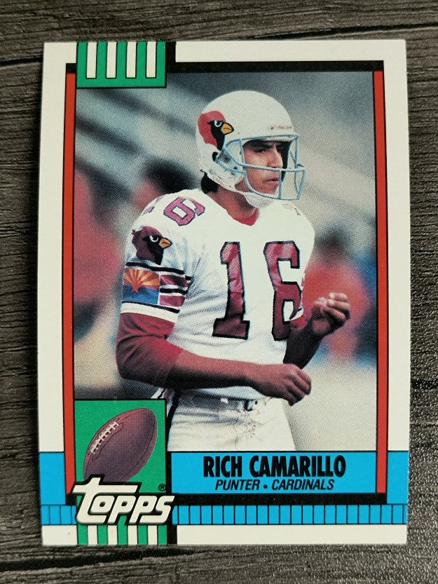 1990 Topps Disclaimer Back #436 Rich Camarillo