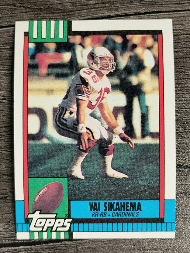 1990 Topps Disclaimer Back #442 Vai Sikahema