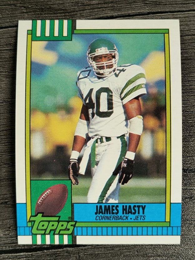 1990 Topps Disclaimer Back #457 James Hasty