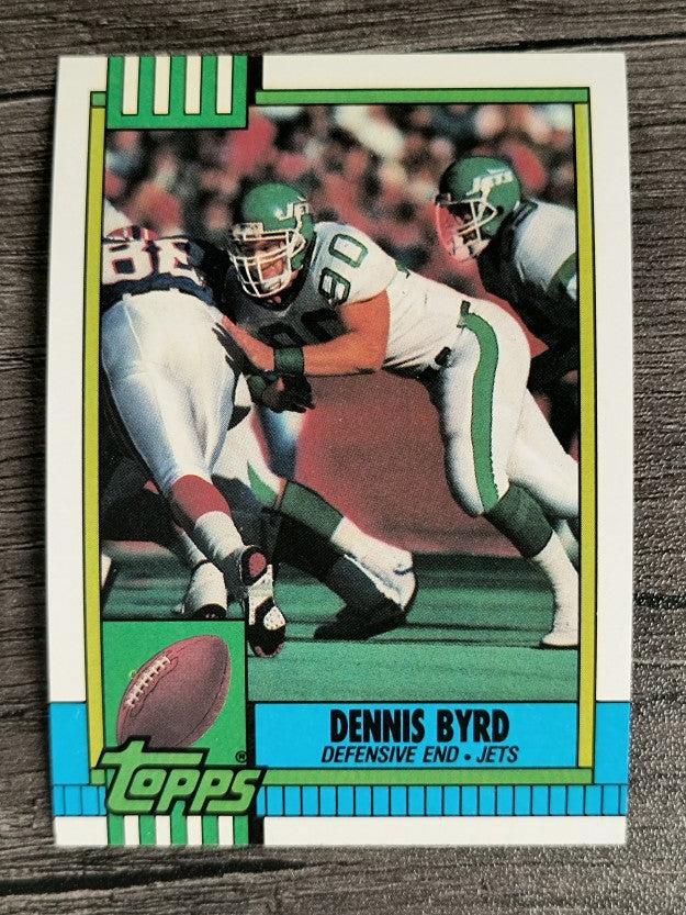 1990 Topps Disclaimer Back #458 Dennis Byrd RC