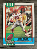 1990 Topps Disclaimer Back #472 Chris Miller