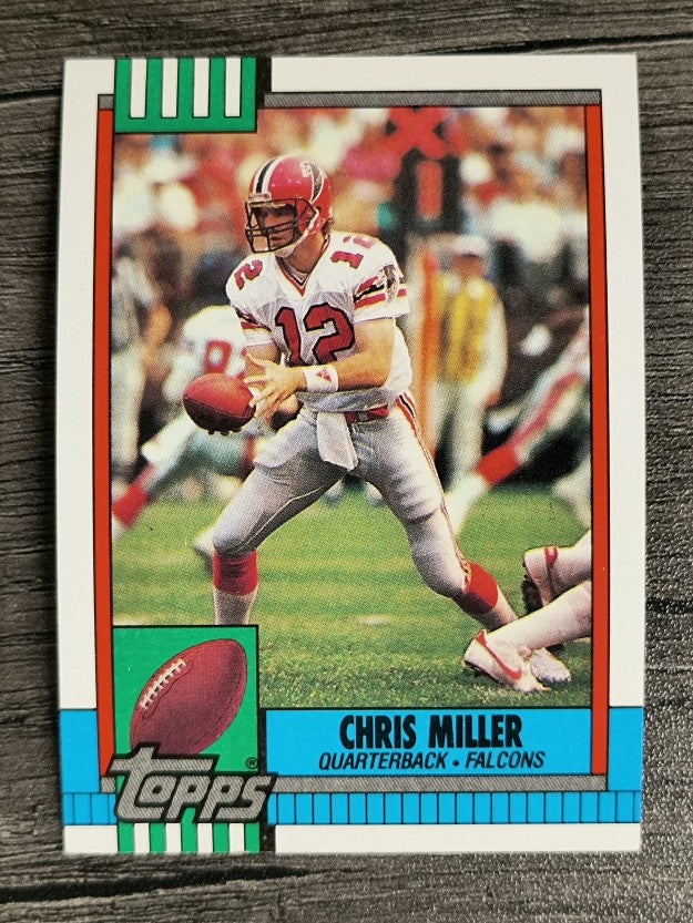 1990 Topps Disclaimer Back #472 Chris Miller