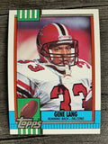 1990 Topps Disclaimer Back #475 Gene Lang