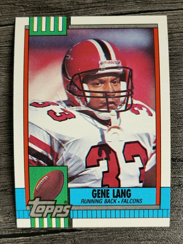 1990 Topps Disclaimer Back #475 Gene Lang