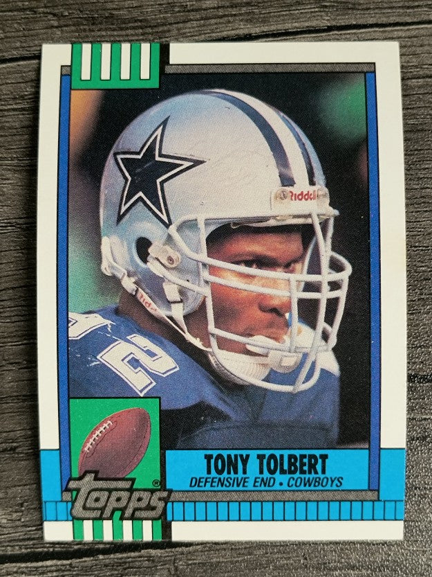 1990 Topps Disclaimer Back #484 Tony Tolbert RC