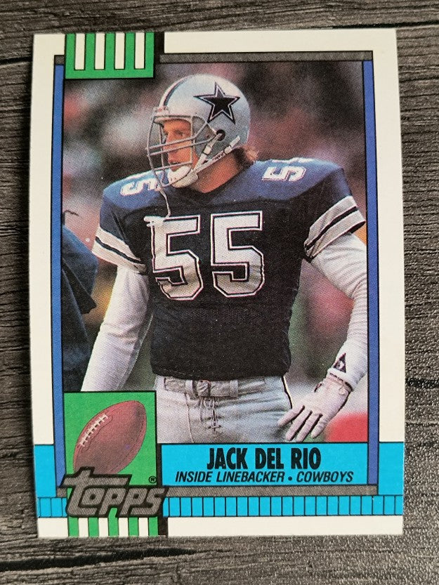 1990 Topps Disclaimer Back #488 Jack Del Rio