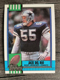 1990 Topps Disclaimer Back #488 Jack Del Rio