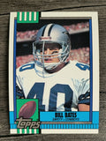 1990 Topps Disclaimer Back #490 Bill Bates