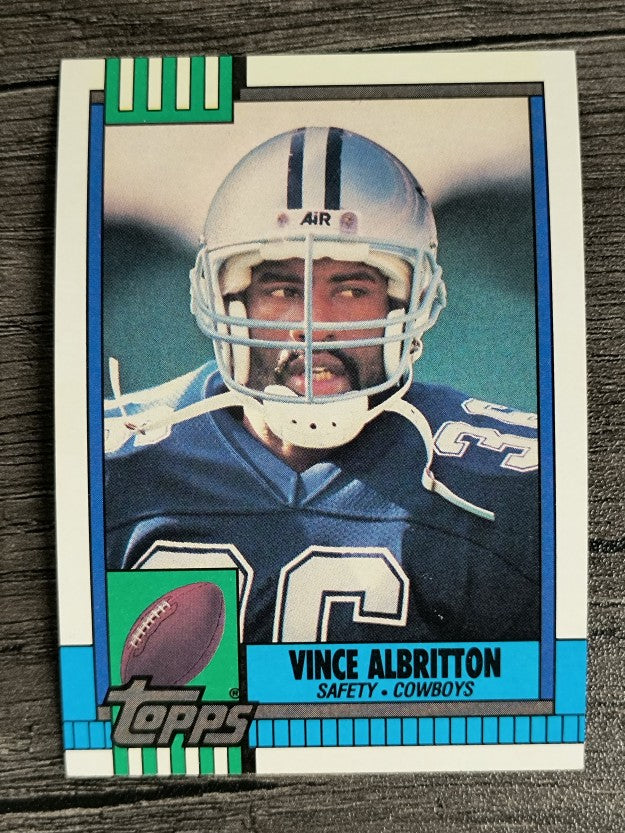 1990 Topps Disclaimer Back #492 Vince Albritton