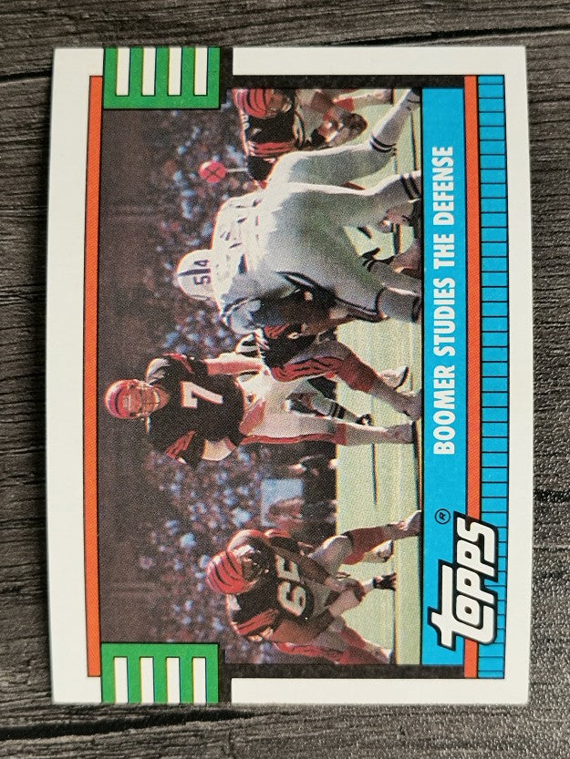 1990 Topps Disclaimer Back #502A Bengals Team/Boomer Esiason