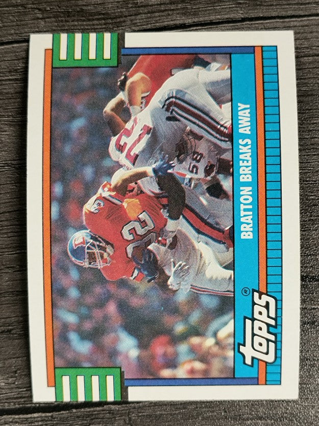 1990 Topps Disclaimer Back #504A Broncos Team/Melvin Bratton