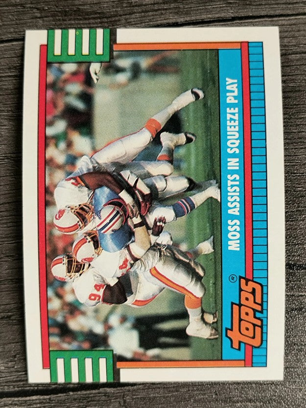 1990 Topps Disclaimer Back #506A Buccaneers Team/Winston Moss