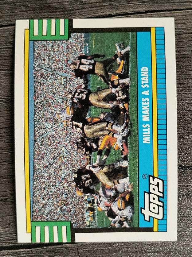 1990 Topps Disclaimer Back #525A Saints Team/Sam Mills