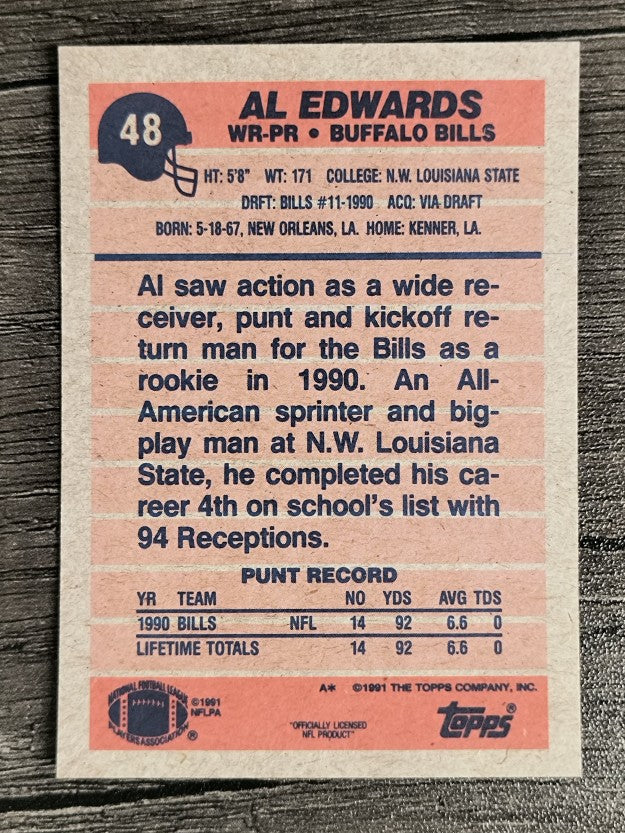 1991 Topps #48 Al Edwards