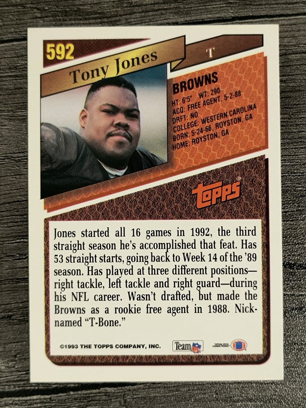 1993 Topps #592 Tony Jones