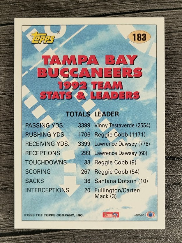 1993 Topps Gold #183 Reggie Cobb TL
