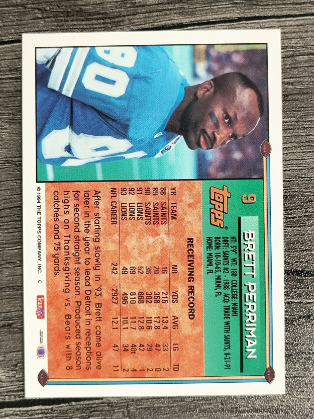 1994 Topps #9 Brett Perriman