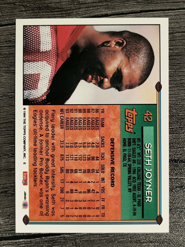 1994 Topps #42 Seth Joyner