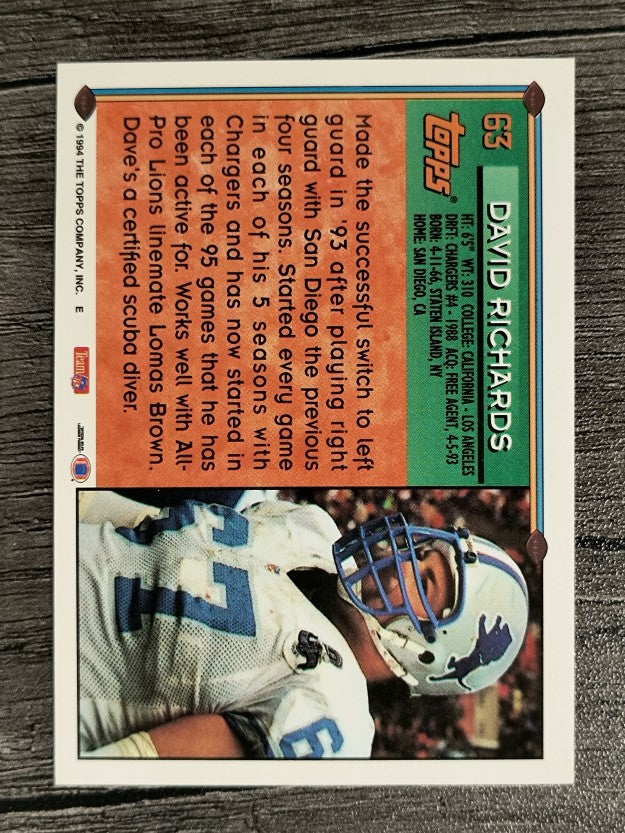 1994 Topps #63 David Richards