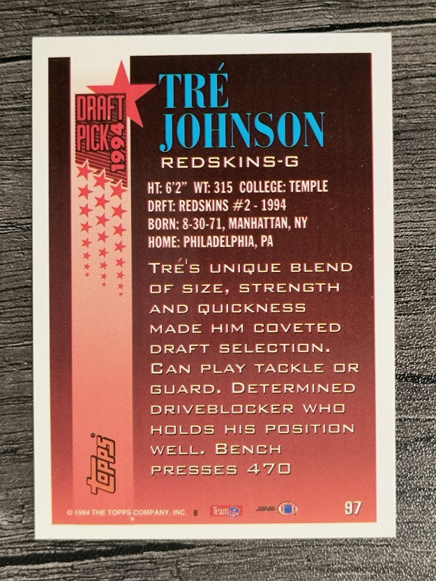 1994 Topps #97 Tre Johnson RC
