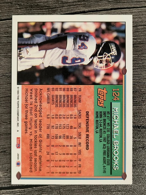 1994 Topps #124 Michael Brooks