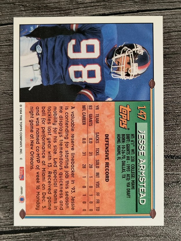 1994 Topps #147 Jessie Armstead