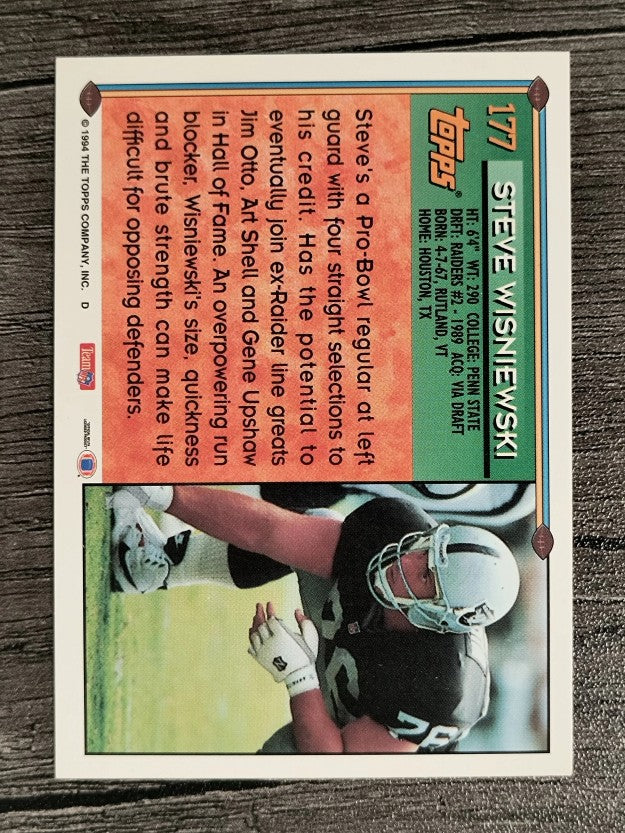 1994 Topps #177 Steve Wisniewski
