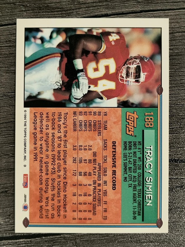 1994 Topps #188 Tracy Simien