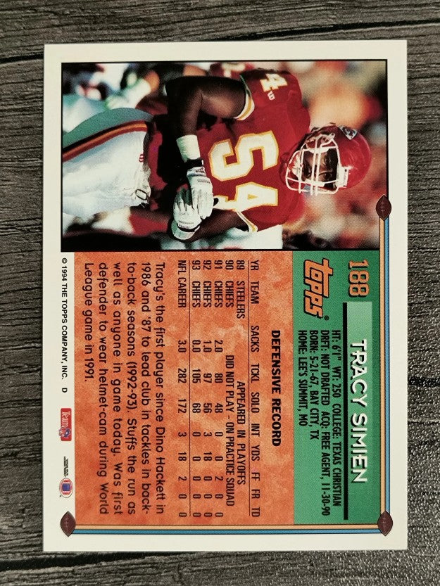 1994 Topps #188 Tracy Simien