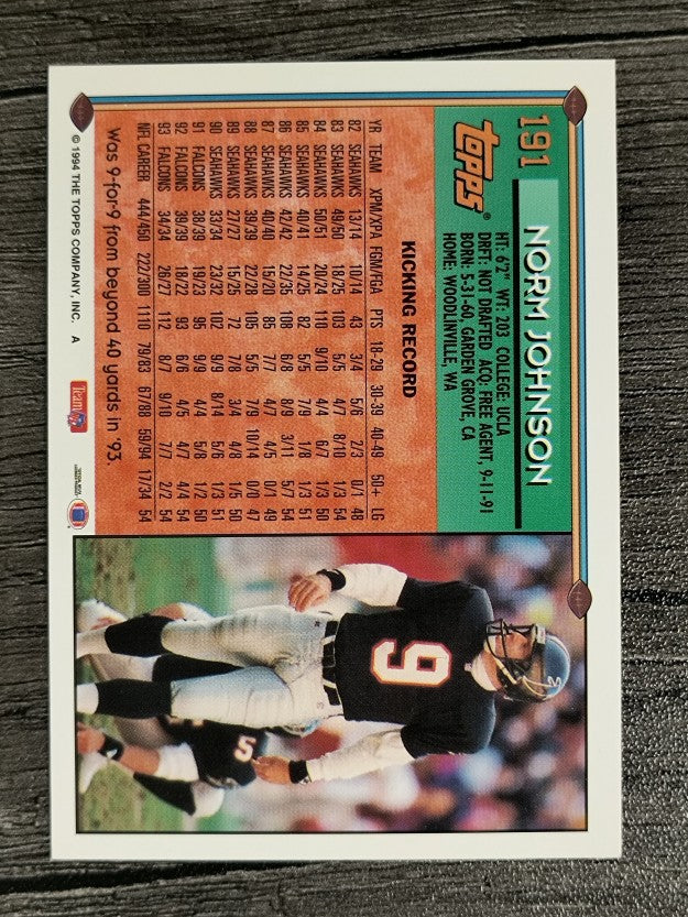 1994 Topps #191 Norm Johnson